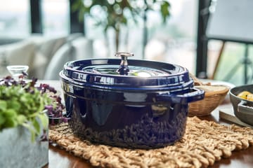 ストウブ オーバルココット 鋼鉄 6.7 L - Dark blue - STAUB | ストウブ