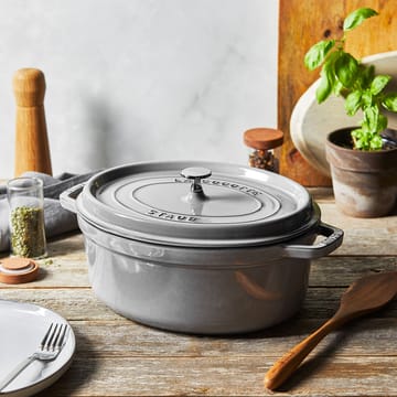 ストウブ オーバルココット 鋼鉄 6.7 L - Graphite gray - STAUB | ストウブ