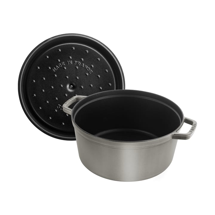 ストウブ ラウンドココット 鍋 鋳鉄 8.4 L, Graphite gray STAUB | ストウブ