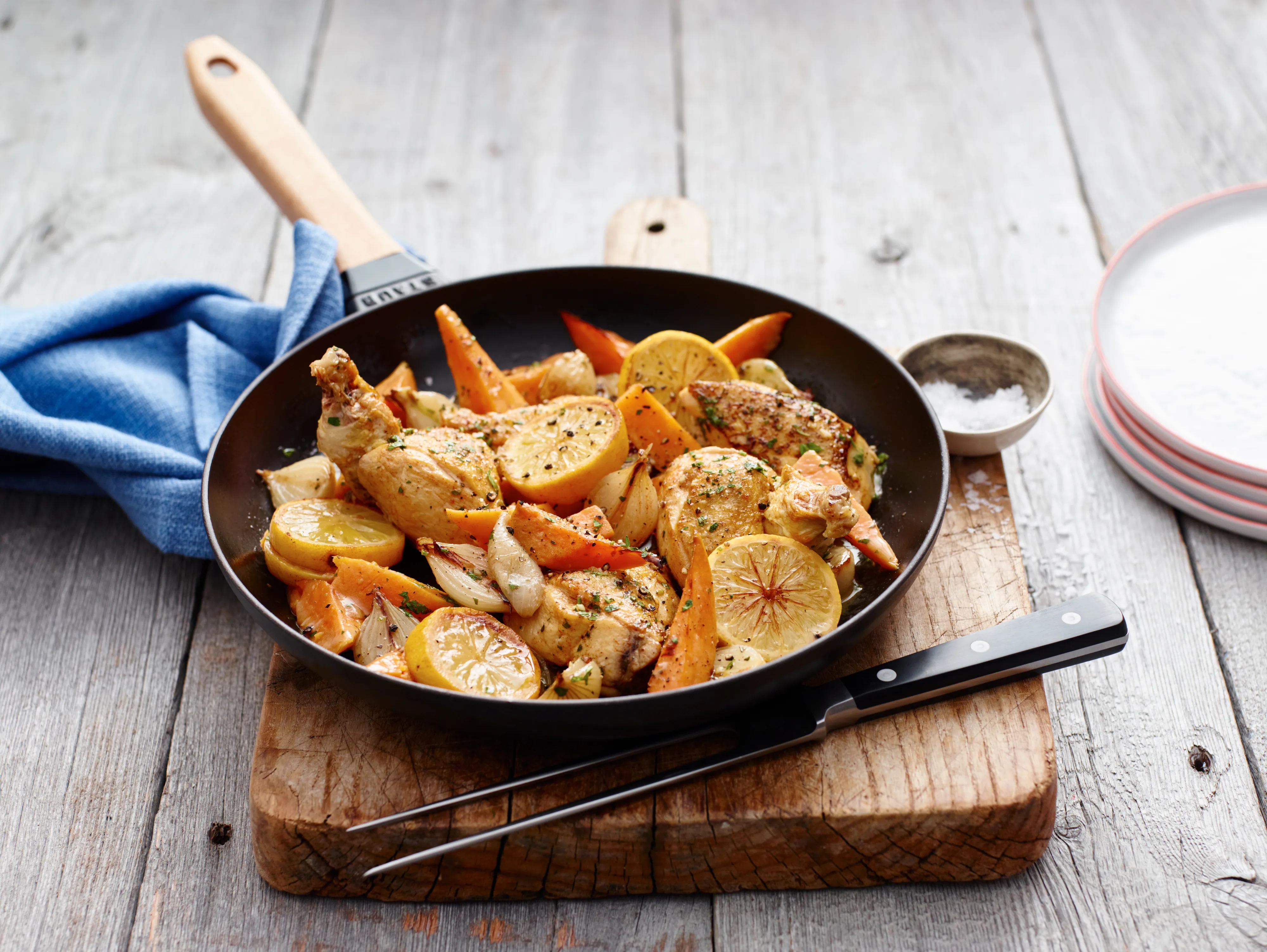 STAUB ストウブ ウッドハンドル フライパン 26 cm 40511-952 Staub