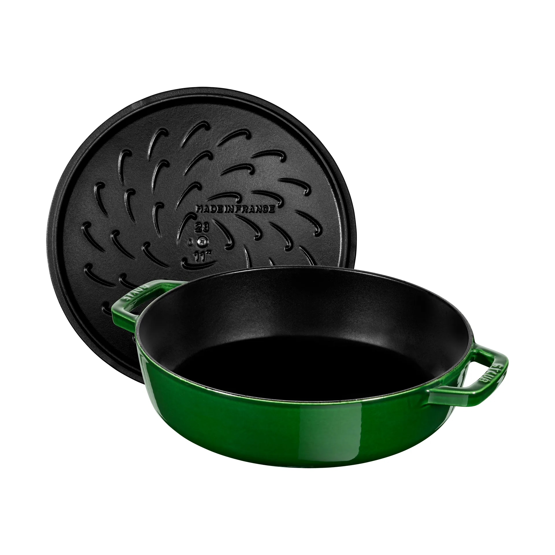 ストウブ Chistera ブレイザー・ソテーパン 鋳鉄 Ø24 cm, Basil green STAUB | ストウブ