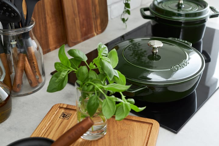 ストウブ Chistera ブレイザー・ソテーパン 鋳鉄 Ø24 cm, Basil green STAUB | ストウブ