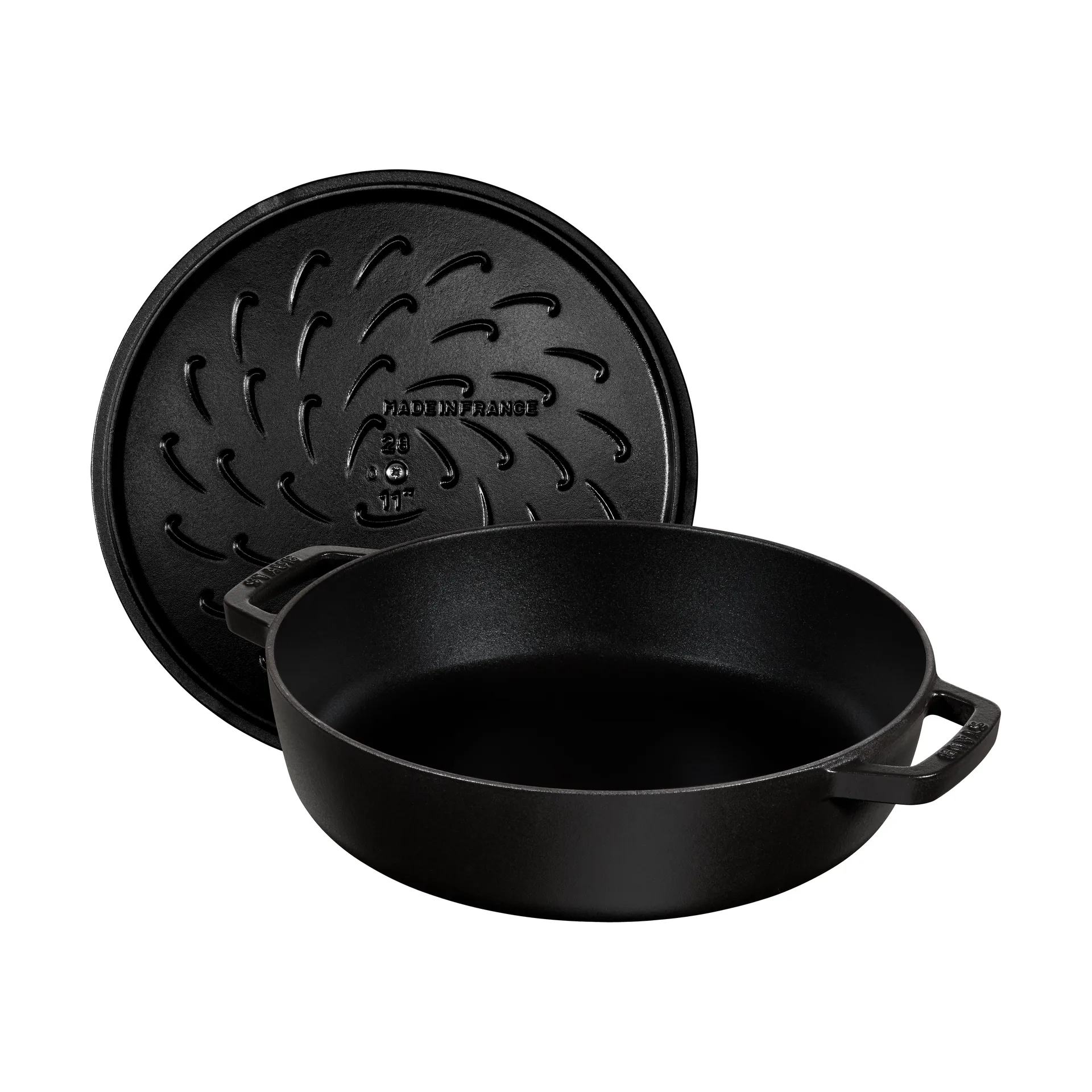 ストウブ Chistera ブレイザー・ソテーパン 鋳鉄 Ø24 cm, Black STAUB | ストウブ