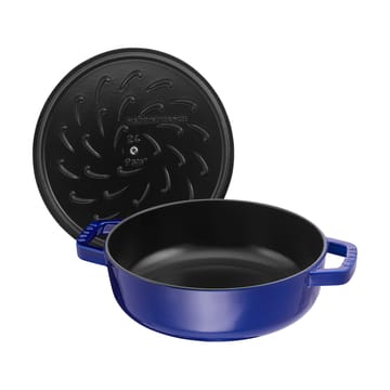 ストウブ Chistera ブレイザー・ソテーパン 鋳鉄 Ø24 cm - Dark blue - STAUB | ストウブ