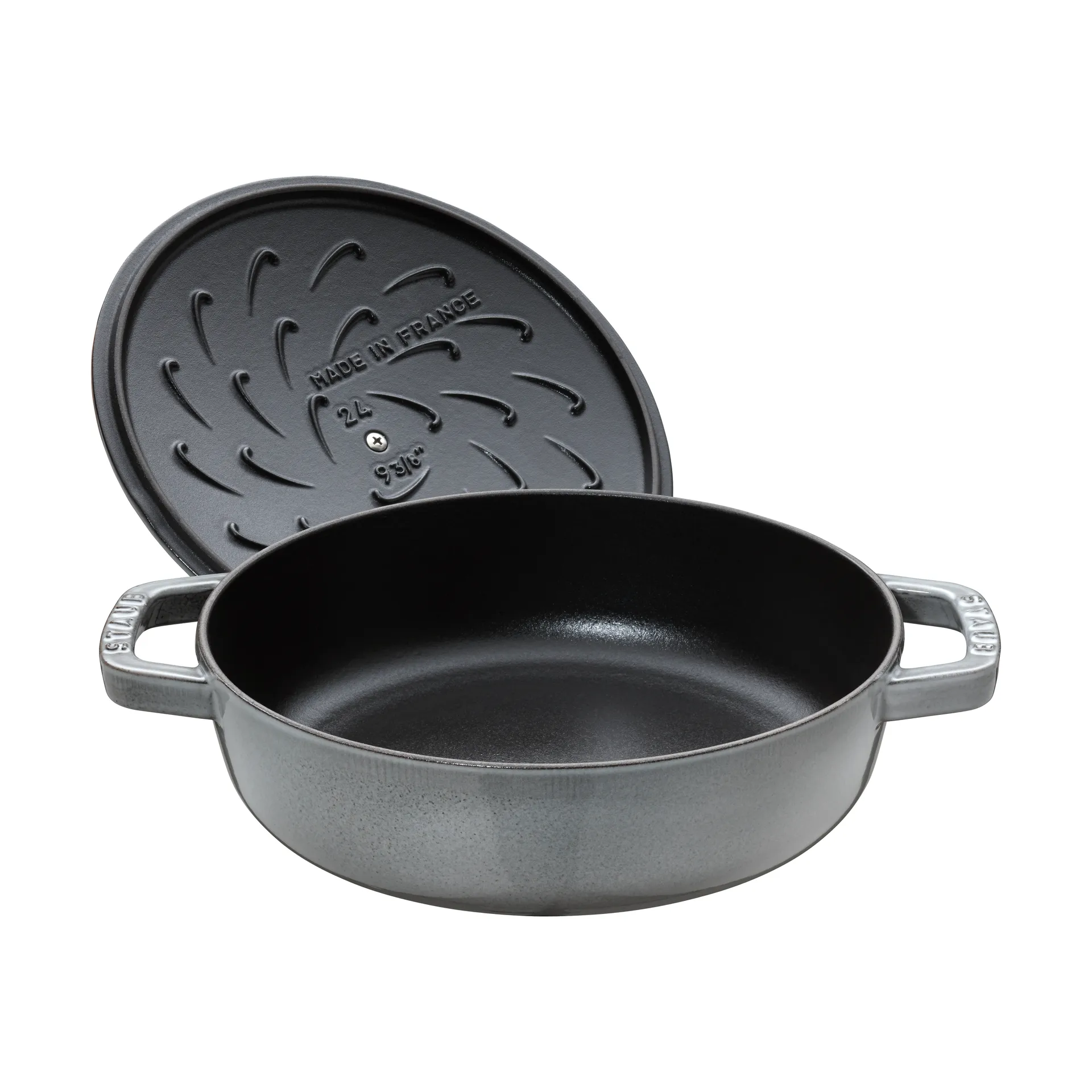 ストウブ Chistera ブレイザー・ソテーパン 鋳鉄 Ø24 cm, Graphite gray STAUB | ストウブ