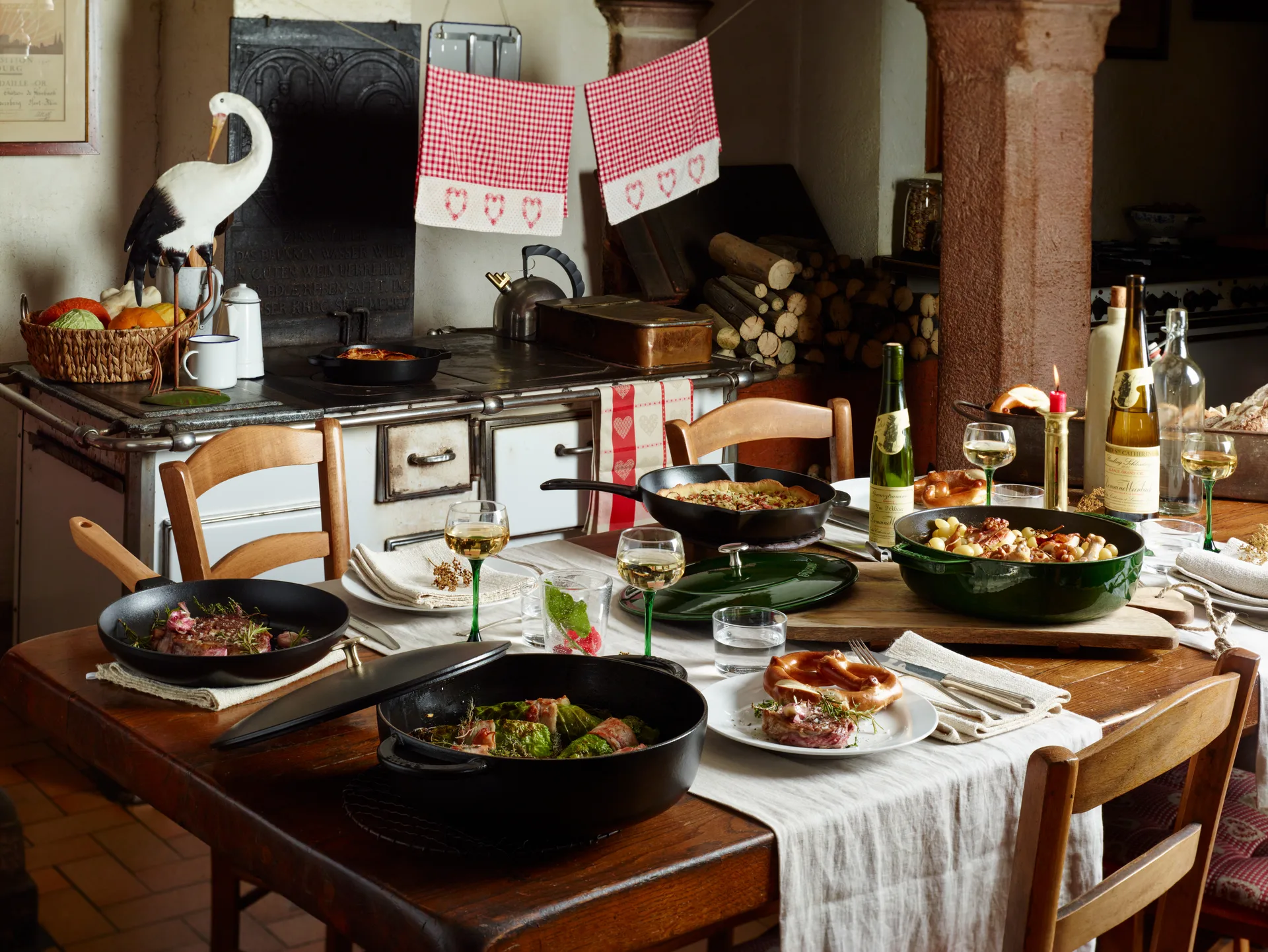 ストウブ Chistera ブレイザー・ソテーパン 鋳鉄 Ø28 cm, Basil green STAUB | ストウブ