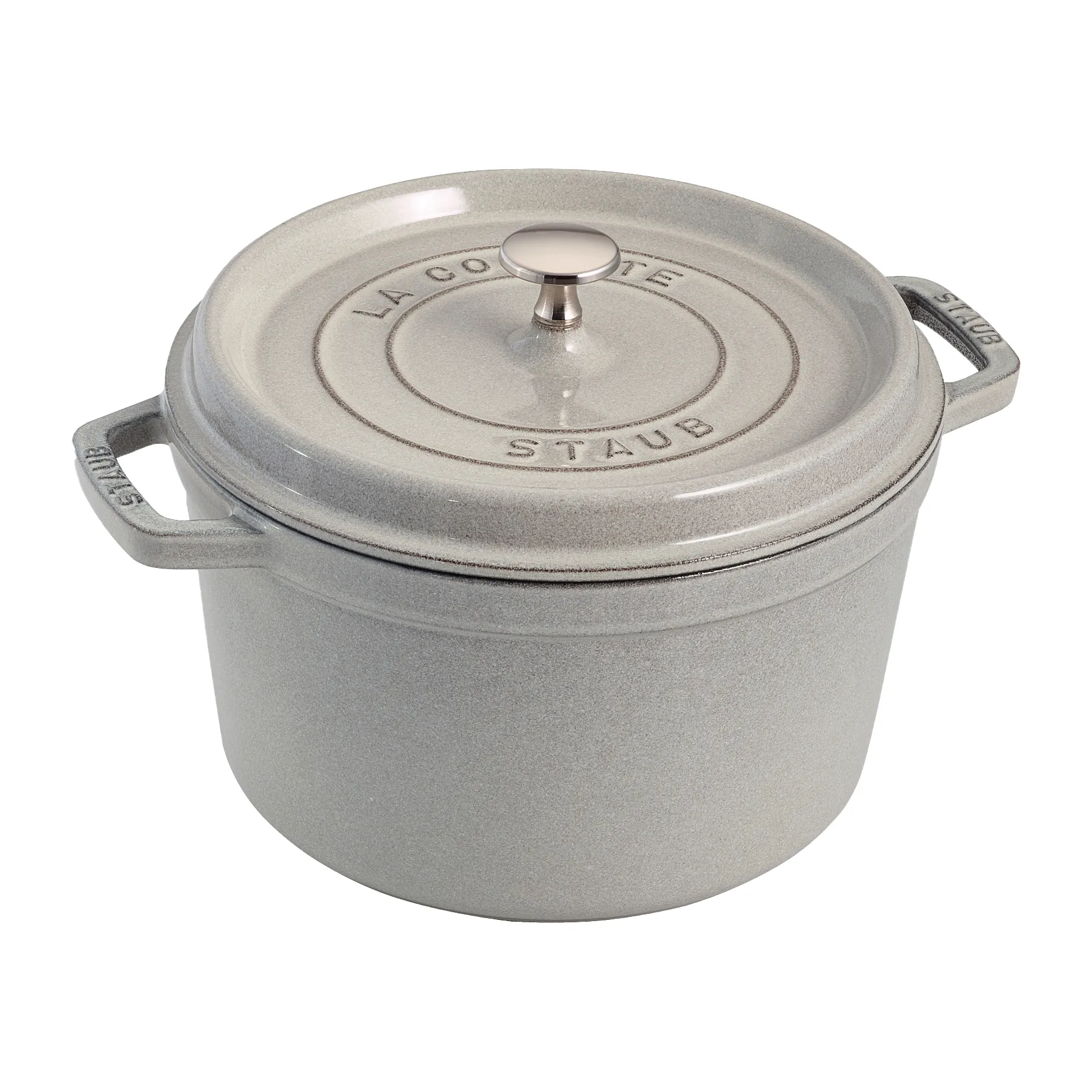 ストウブ ラウンドココット ディッシュ high 4.8 L, White Truffle STAUB | ストウブ