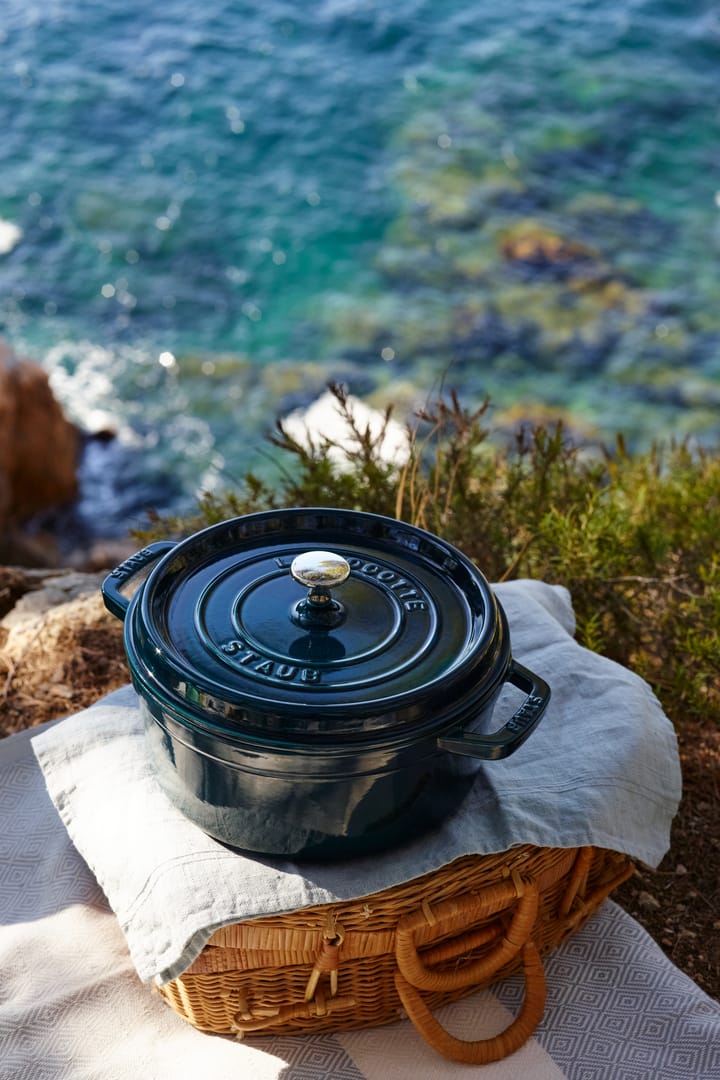 La Mer / ラ・メール ラウンドココット - エナメル3レイヤー, 3.8 l STAUB | ストウブ