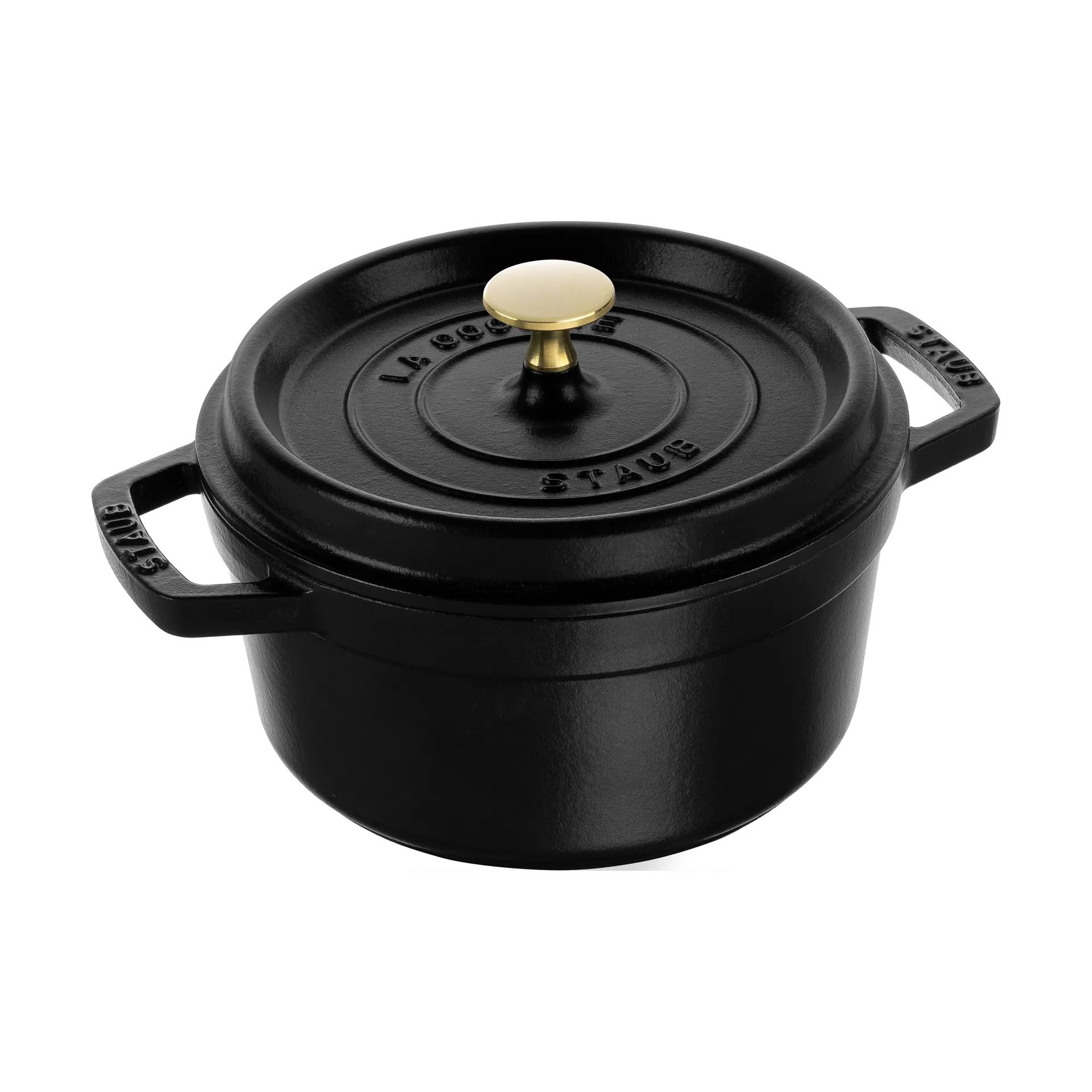 ストウブ ラウンドココット 鋳鉄 pot 2.2 L, Black STAUB | ストウブ