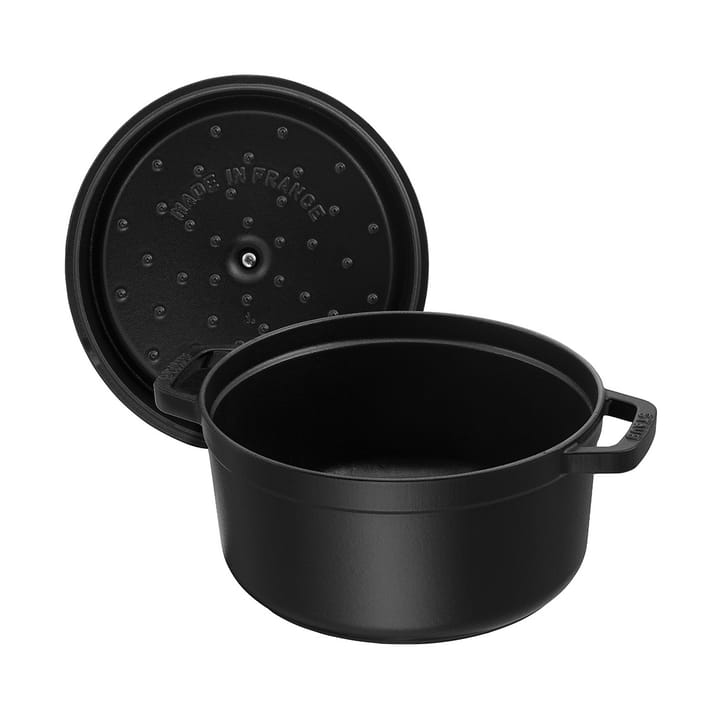 ストウブ ラウンドココット 鋳鉄 pot 2.2 L, Black STAUB | ストウブ