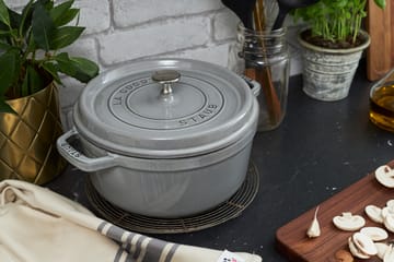 ストウブ ラウンドココット 鋳鉄 pot 2.2 L - Graphite gray - STAUB | ストウブ