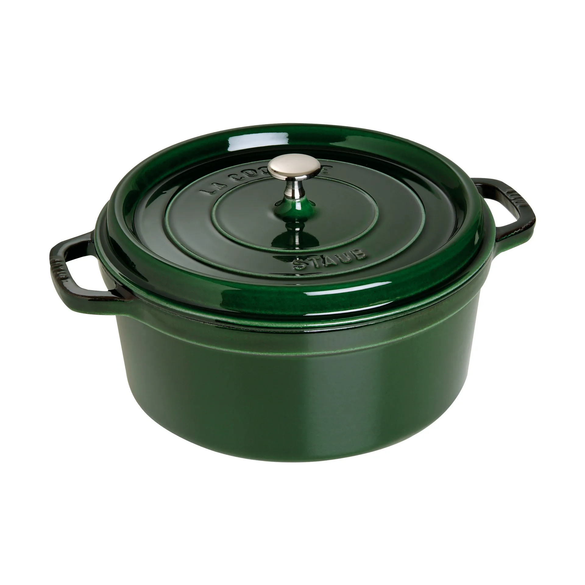 ストウブ ラウンドココット 鋳鉄 pot 6.7 L, Basil green STAUB | ストウブ