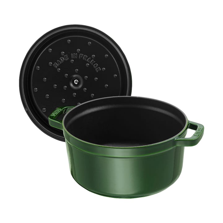 ストウブ ラウンドココット 鋳鉄 pot 6.7 L, Basil green STAUB | ストウブ