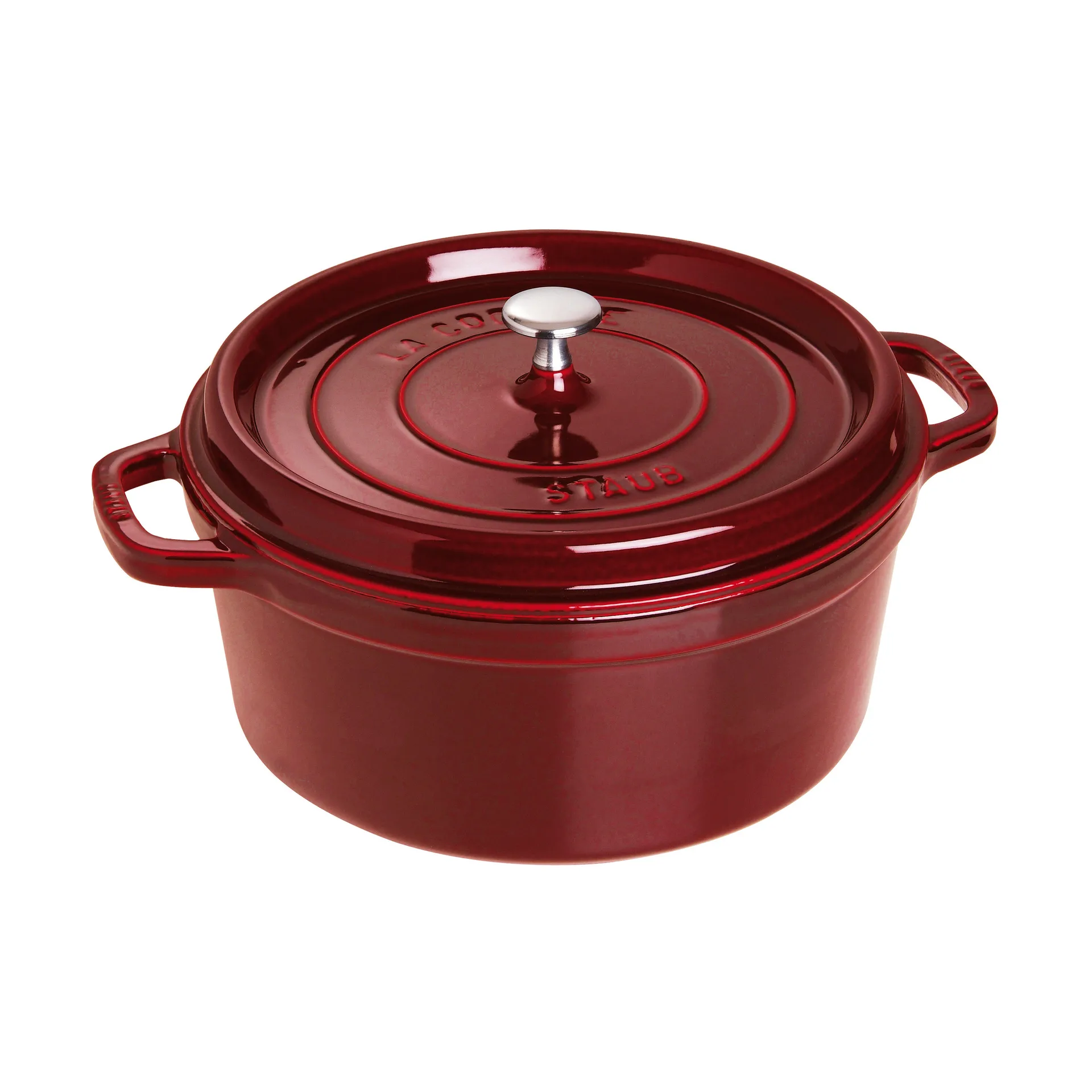 ストウブ ラウンドココット 鋳鉄 pot 6.7 L, Grenadine red STAUB | ストウブ