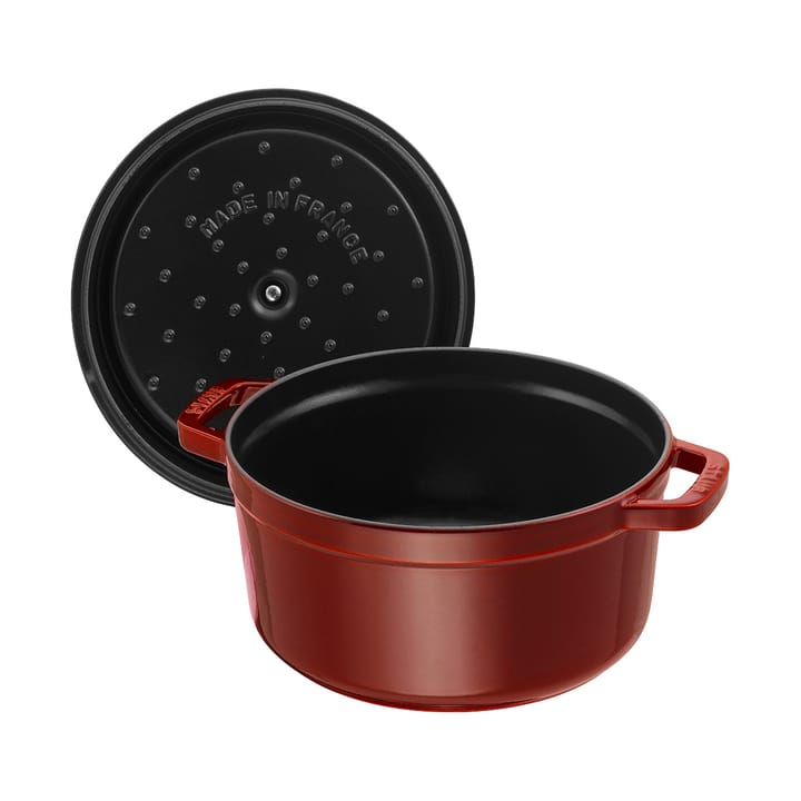 ストウブ ラウンドココット 鋳鉄 pot 6.7 L, Grenadine red STAUB | ストウブ
