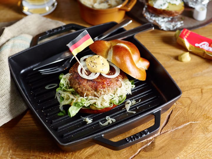 ストウブ Pure グリルパン 鋳鉄 スクエア bck, 23 cm STAUB | ストウブ