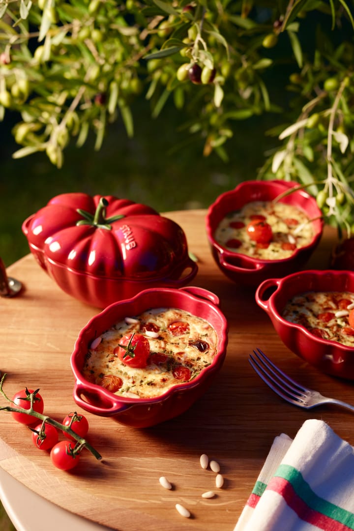 STAUB トマト ココット ディッシュ ストーンウェア 0.5 l, red STAUB | ストウブ