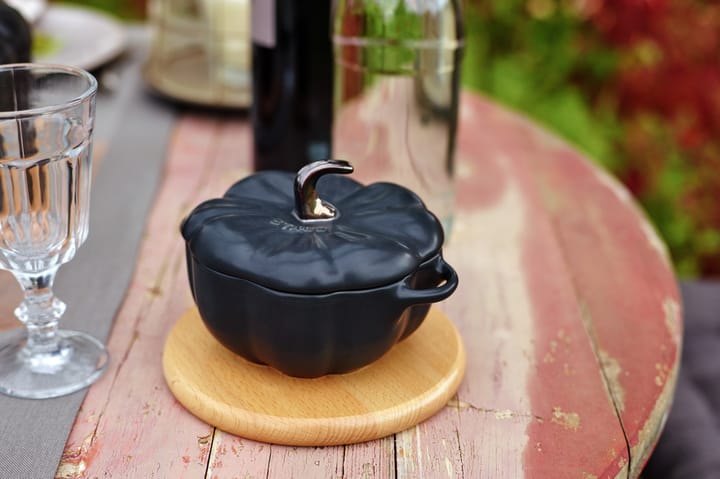 STAUB パンプキン ココット ブラック ストーンウェア, 0.7 L STAUB | ストウブ