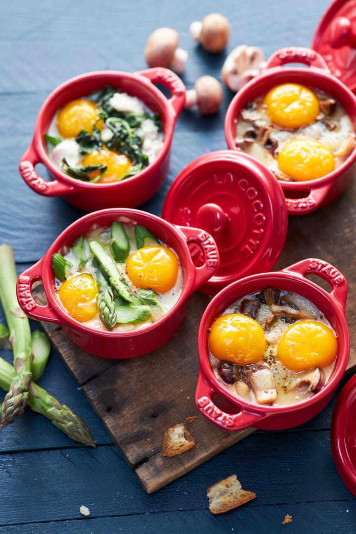 STAUB ラウンド ミニ ココット ディッシュ 10cm, red STAUB | ストウブ