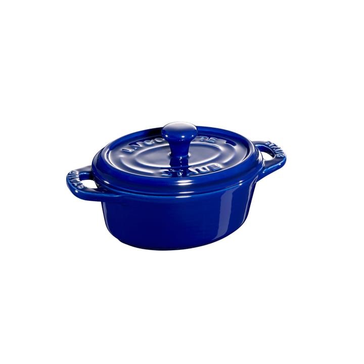 STAUB オーバル ミニ ココット ディッシュ 11cm - blue - STAUB | ストウブ