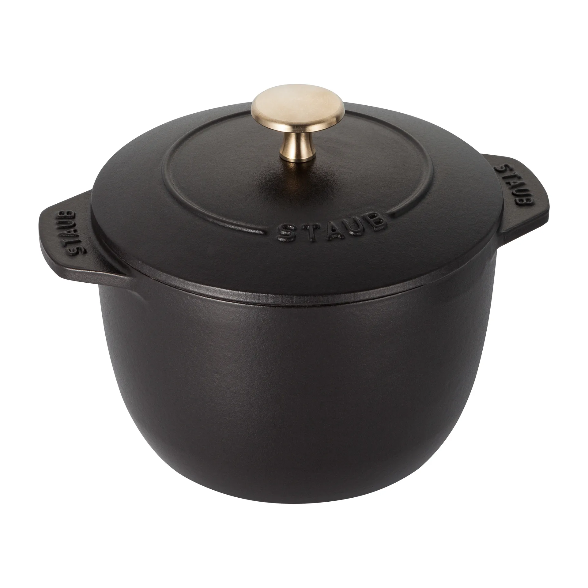 STAUB 鋳鉄ホーロー鍋 16cm, Black STAUB | ストウブ
