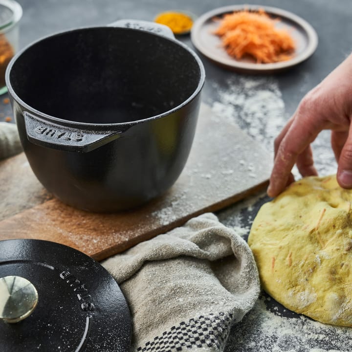 STAUB 鋳鉄ホーロー鍋 16cm, Black STAUB | ストウブ
