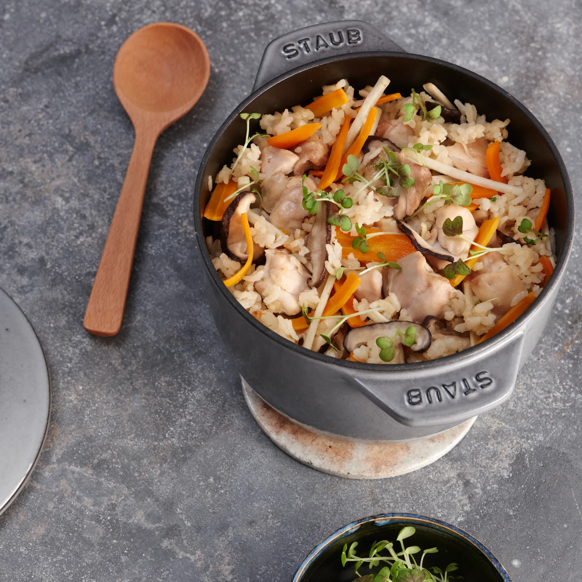 STAUB 鋳鉄ホーロー鍋 16cm, grey STAUB | ストウブ