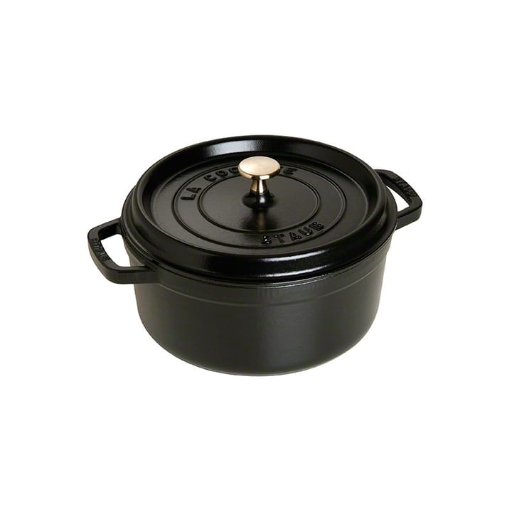 STAUB ラウンドココット ディッシュ 24cm - black - STAUB | ストウブ