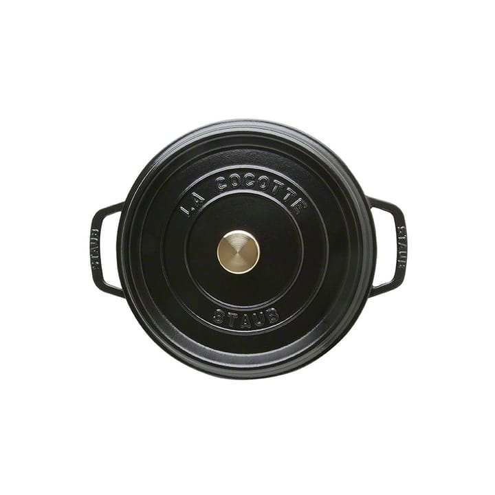 STAUB ラウンドココット ディッシュ 24cm, black STAUB | ストウブ