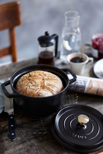 STAUB ラウンドココット ディッシュ 24cm - black - STAUB | ストウブ