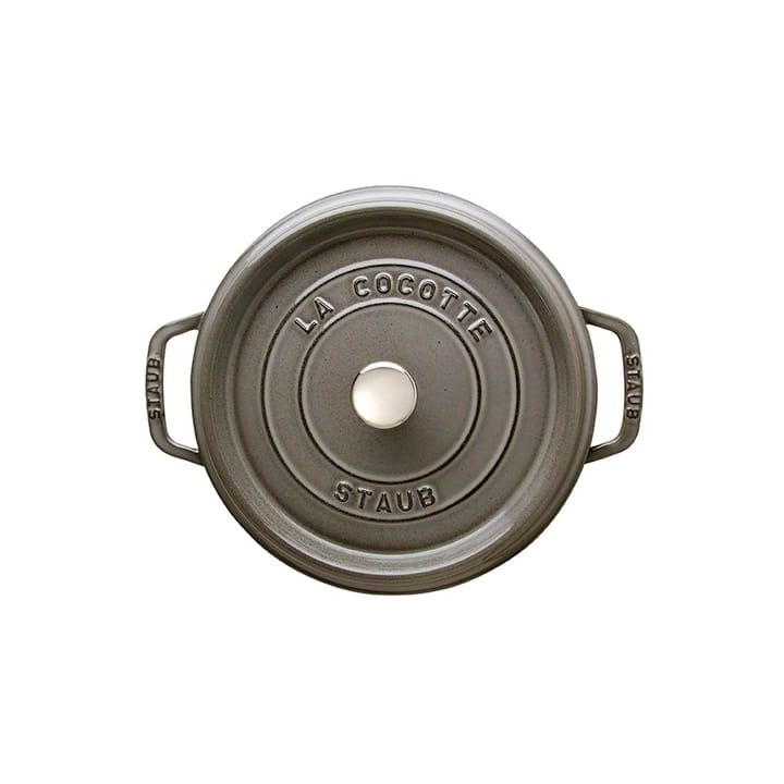 STAUB ラウンドココット ディッシュ 24cm, grey STAUB | ストウブ