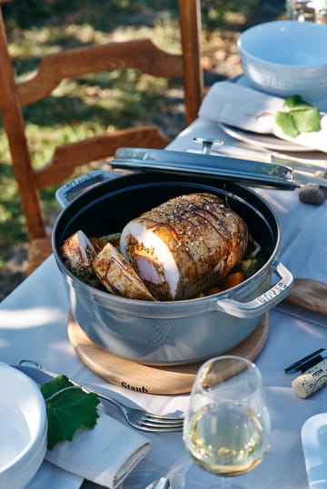 STAUB ラウンドココット ディッシュ 24cm - grey - STAUB | ストウブ