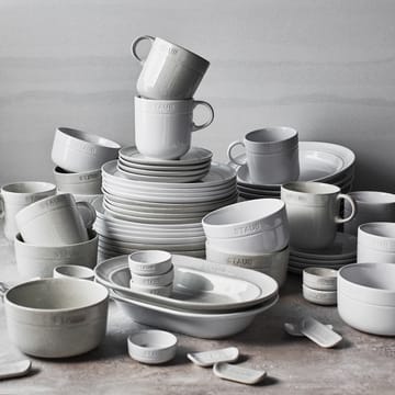 STAUB ニュー ホワイトトリュフ (カンパーニュ) ソーサー オーバル - 25 cm - STAUB | ストウブ
