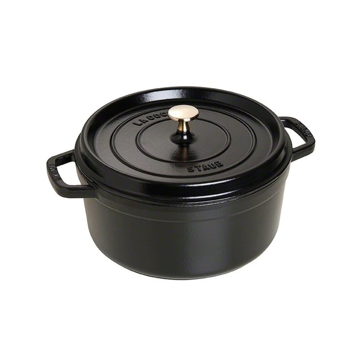 STAUB ラウンドココット ディッシュ 26cm - black - STAUB | ストウブ