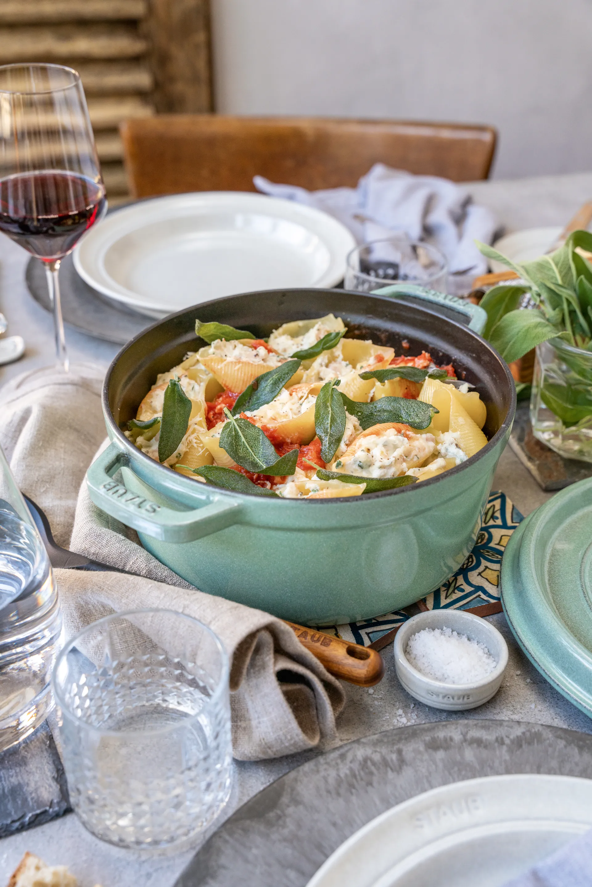 STAUB ラウンドココット ディッシュ 26cm, Salvia STAUB | ストウブ