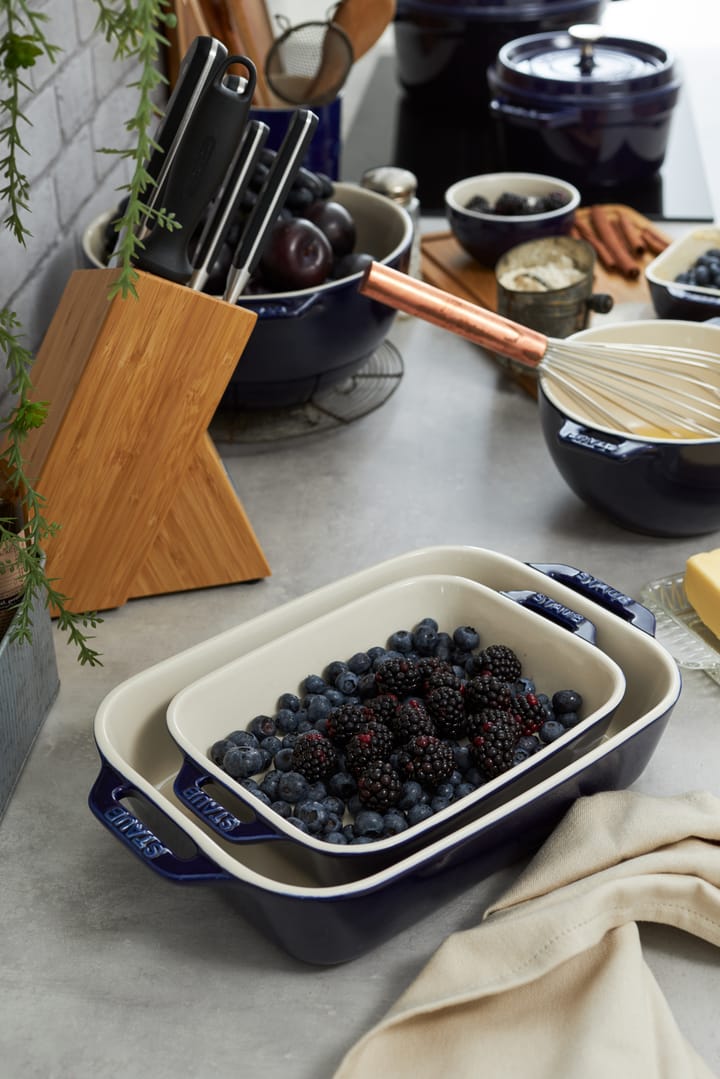STAUB レクタンギュラー オーブンディッシュ 27 x 20 cm, blue STAUB | ストウブ