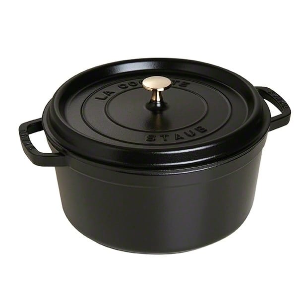 STAUB ラウンドココット ディッシュ 28cm - black - STAUB | ストウブ