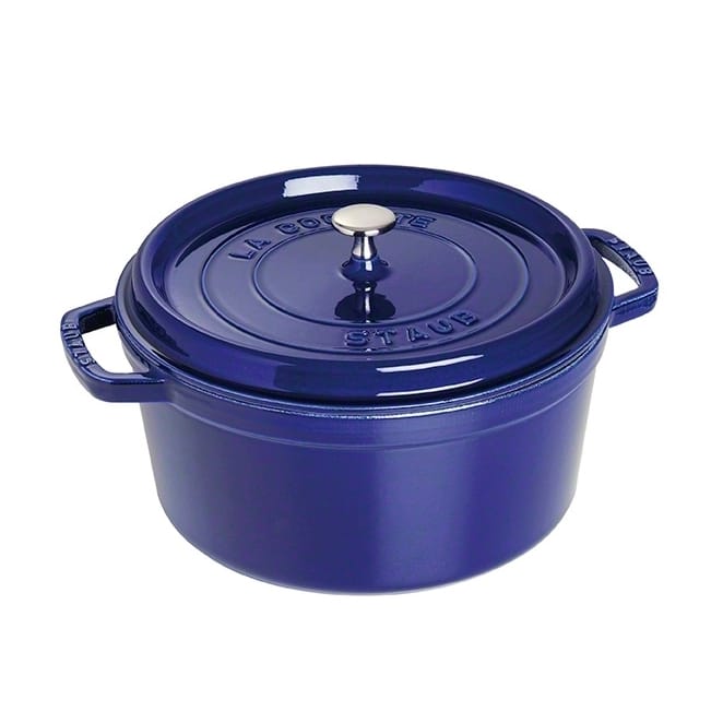 STAUB ラウンドココット ディッシュ. エナメル3レイヤー 28cm - dark blue - STAUB | ストウブ