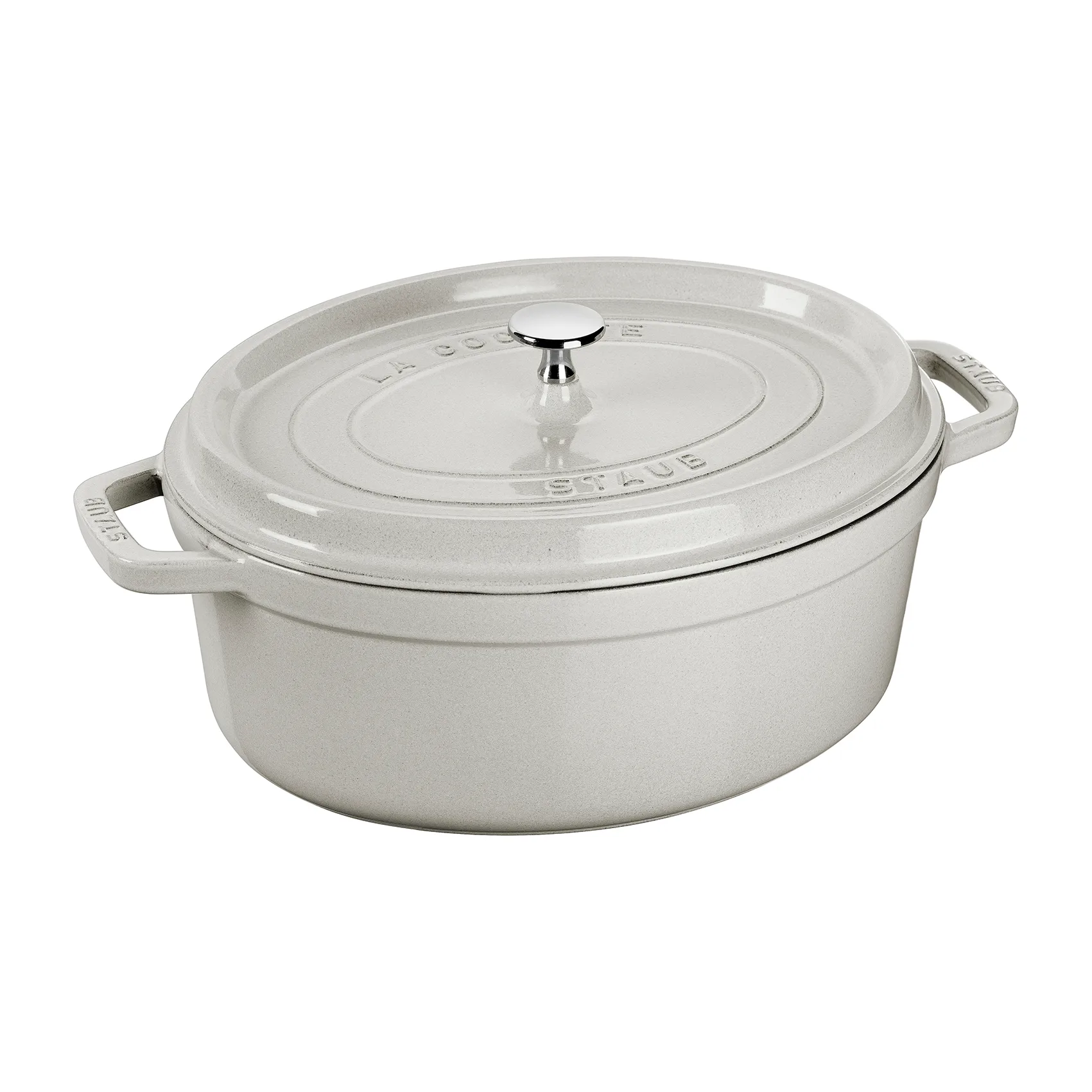 STAUB ホワイトトリュフ (カンパーニュ) ココット オーバル, 3.2 l STAUB | ストウブ
