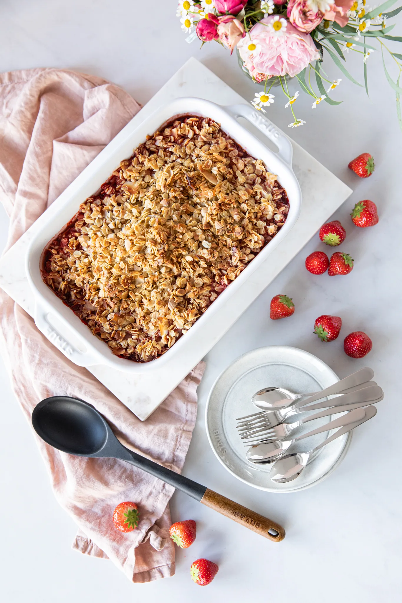 STAUB レクタンギュラー オーブンディッシュ 34 x 24 cm, white STAUB | ストウブ