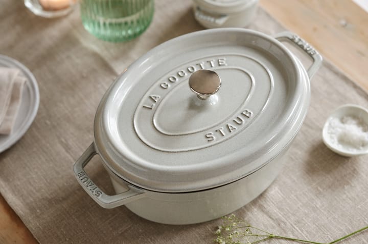 STAUB ホワイトトリュフ (カンパーニュ) ココット オーバル, 4.2 l STAUB | ストウブ