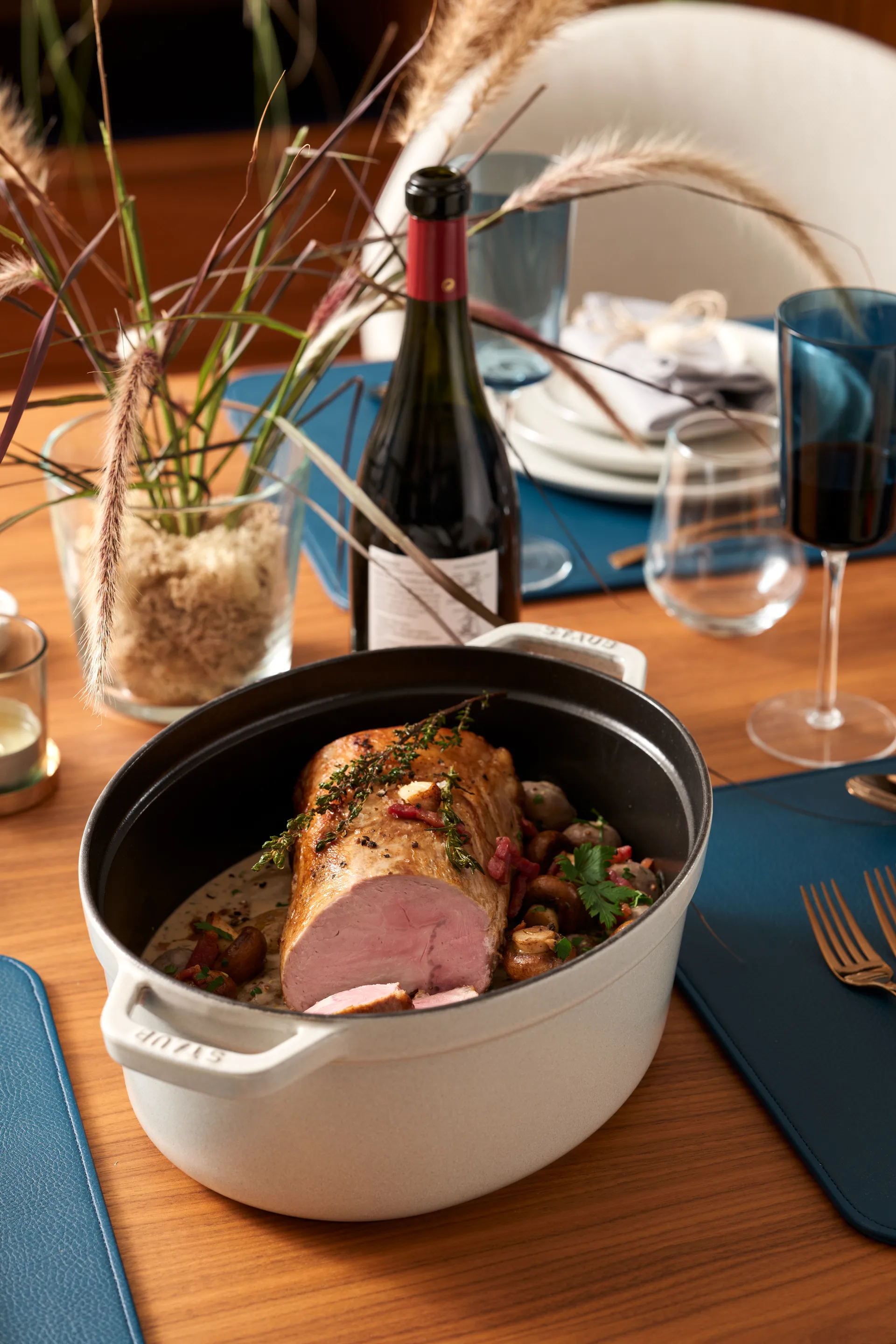 STAUB ホワイトトリュフ (カンパーニュ) ココット オーバル, 8 l STAUB | ストウブ