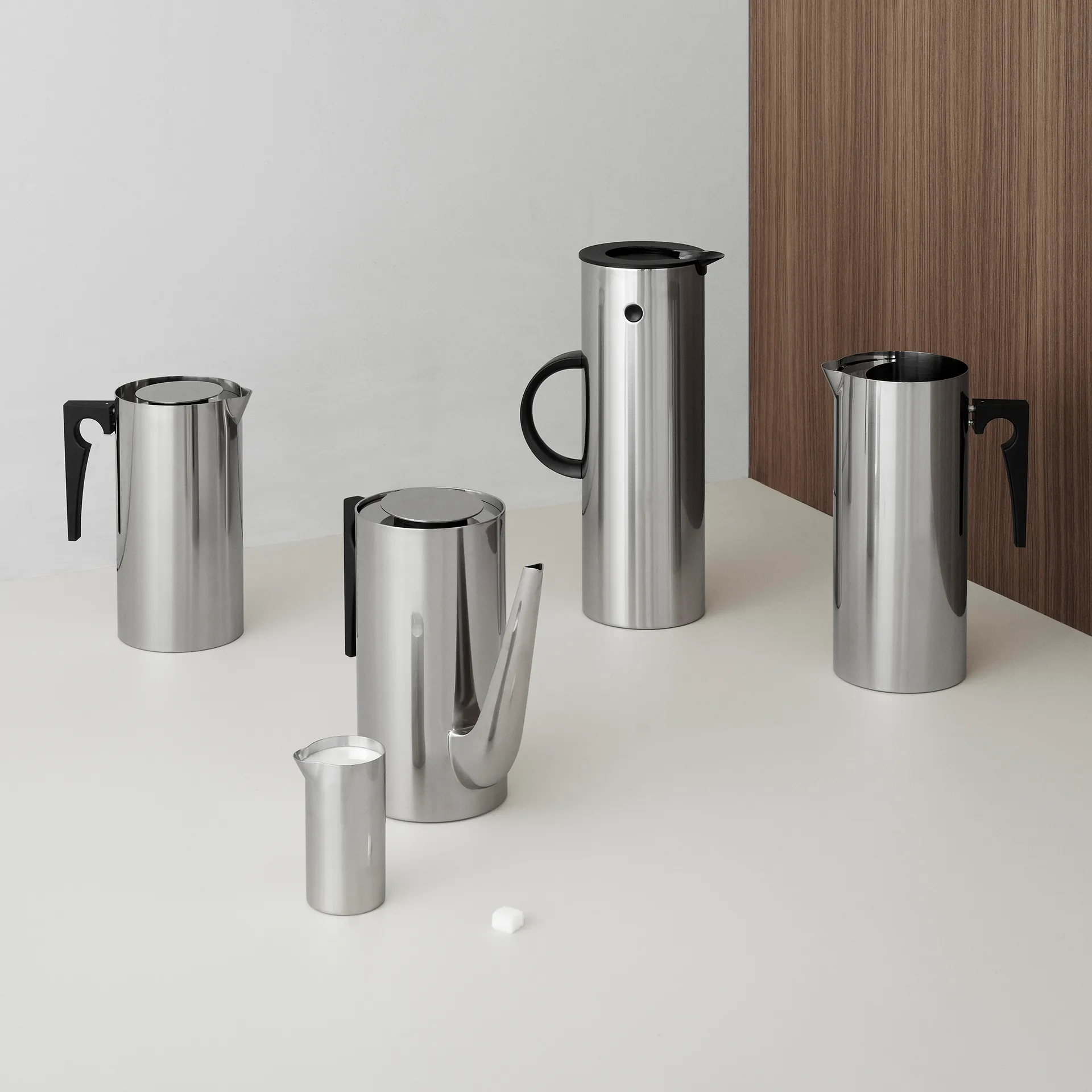 AJ シリンダーライン クリーム ジャグ 15 cl, Stainless steel Stelton | ステルトン