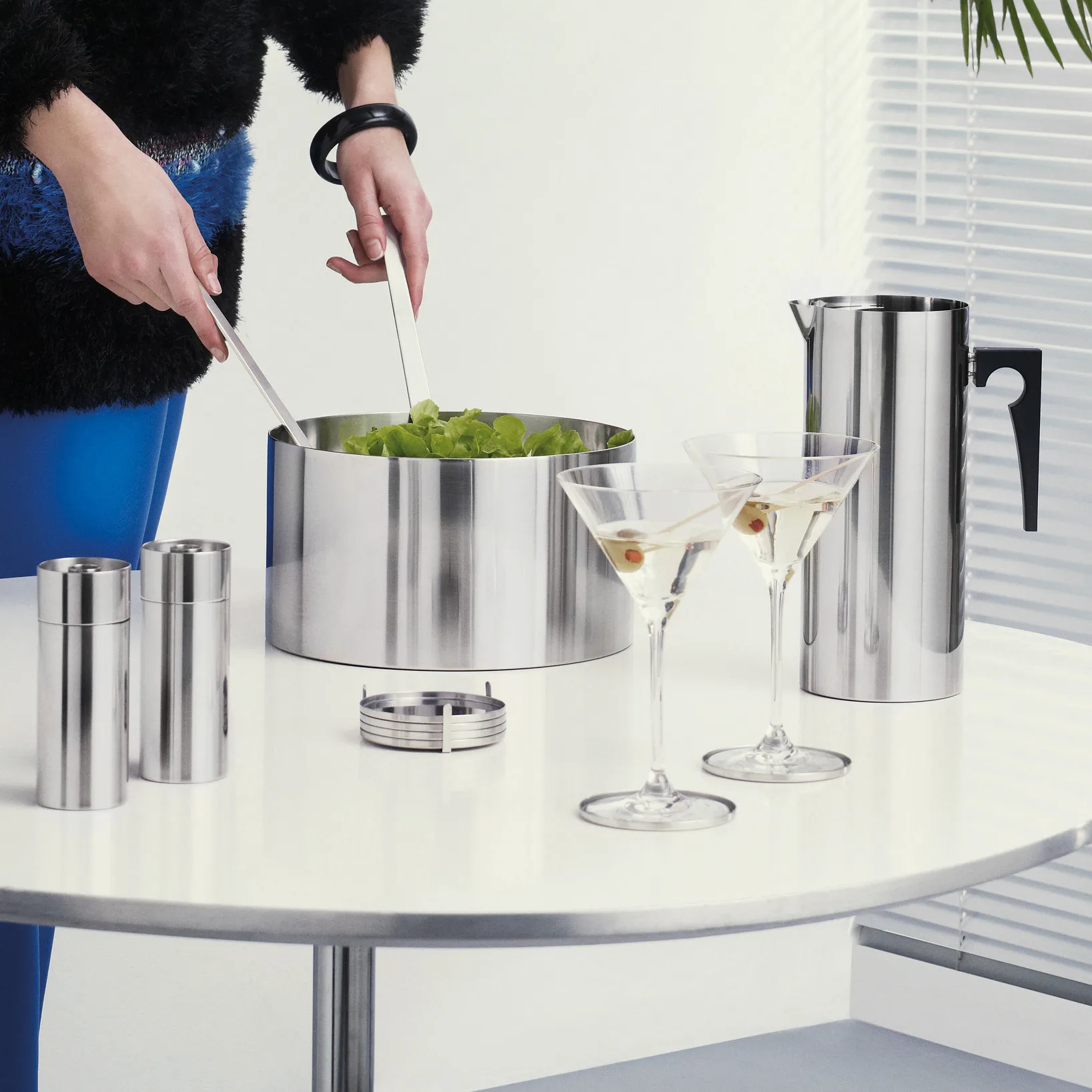 AJ シリンダーライン ソルトミル, Stainless steel Stelton | ステルトン