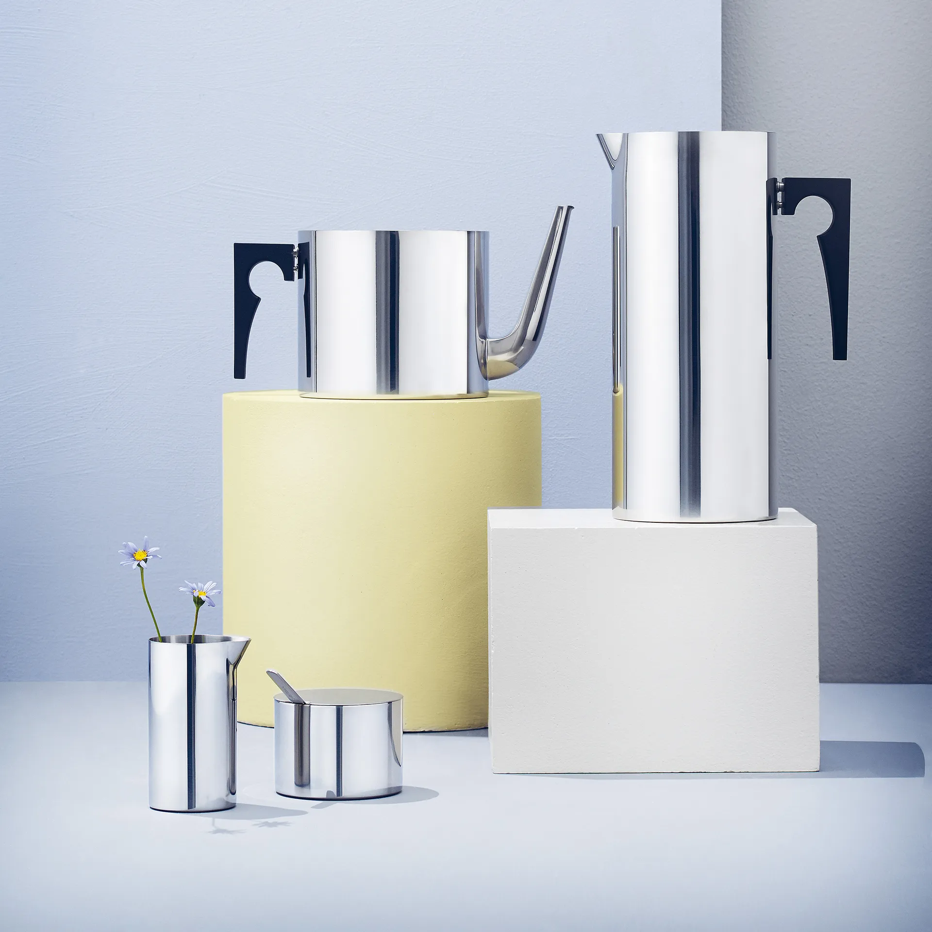 AJ シリンダーライン シュガーボウル, Stainless steel Stelton | ステルトン