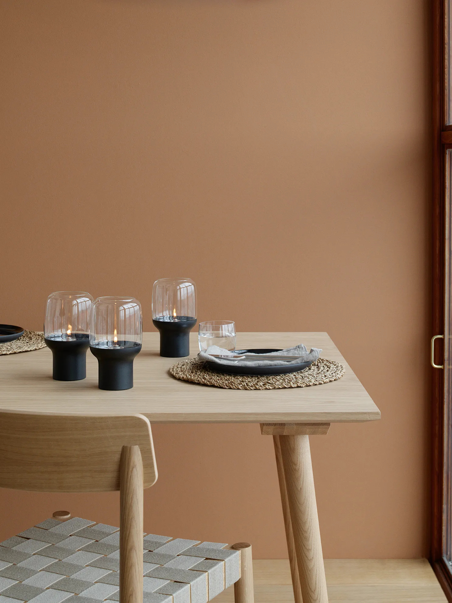 Hoop ハリケーン ランタン Ø10 cm, Black Stelton | ステルトン