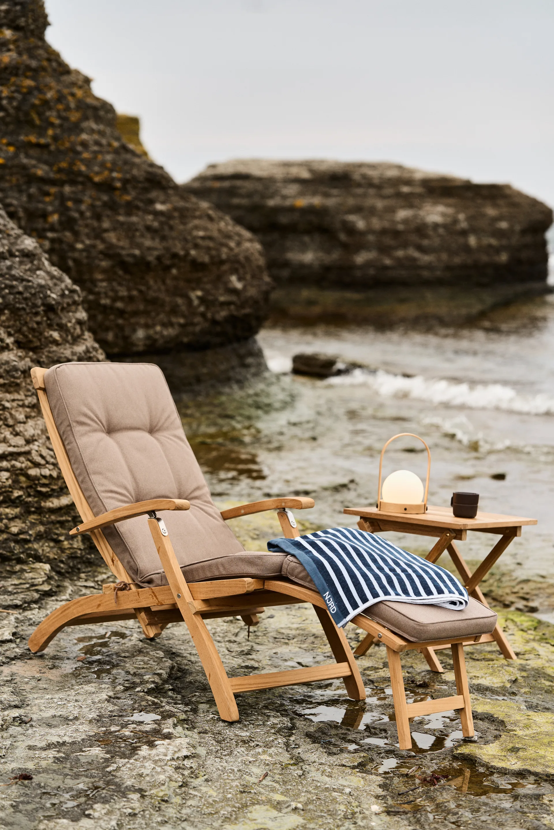 Lobby/SAL デックチェアクッション, Taupe (beige) Stockamöllan