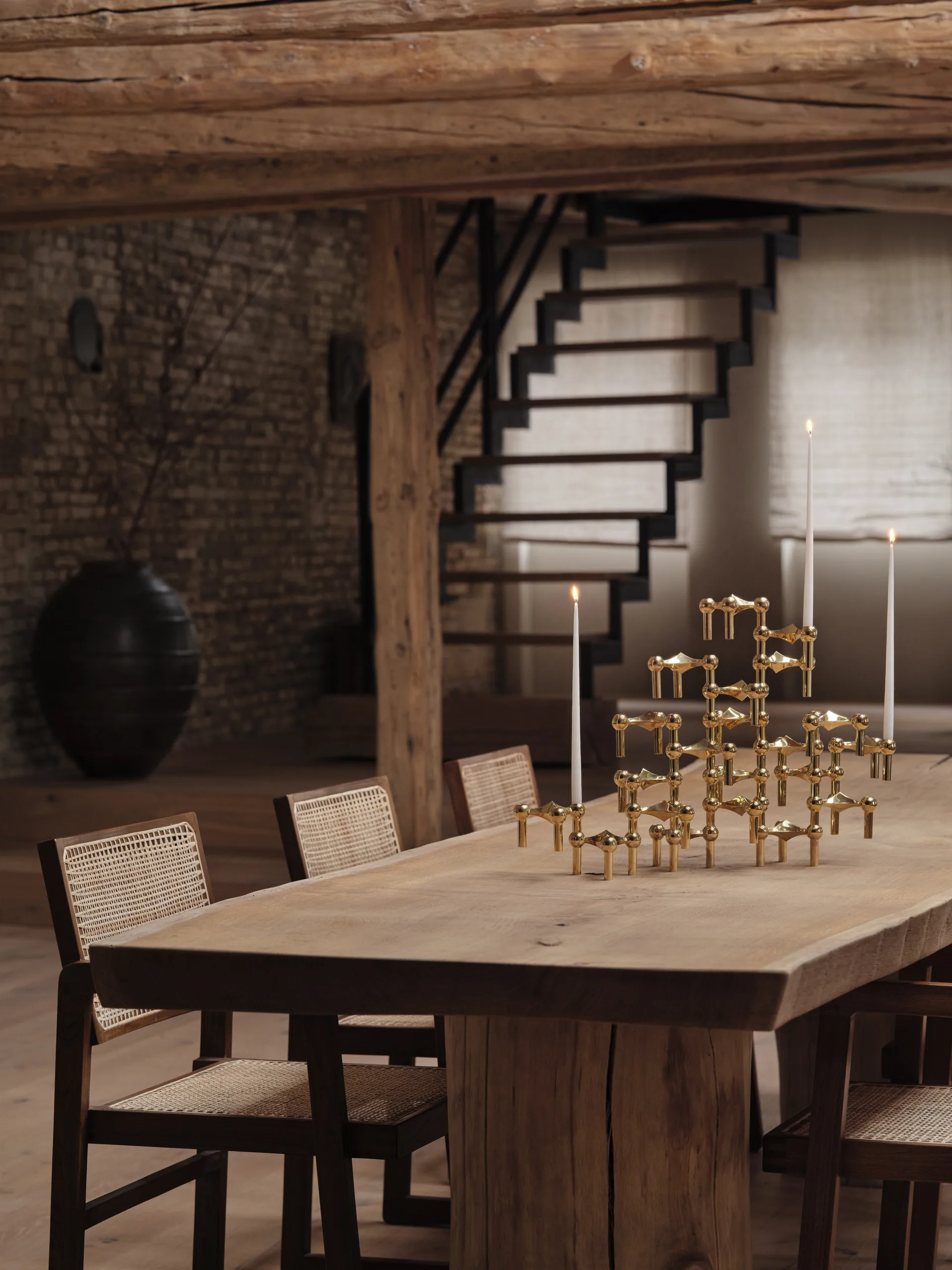 Nagel キャンドル ホルダー, brass STOFF | ストフ