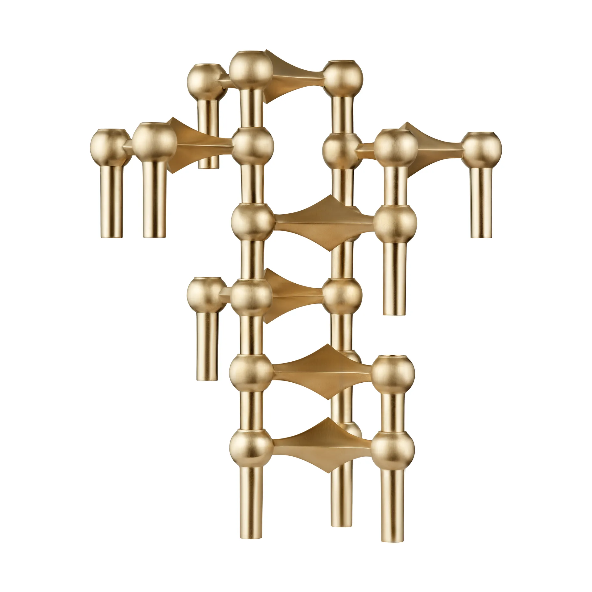 Nagel キャンドル ホルダー, Brushed brass STOFF | ストフ