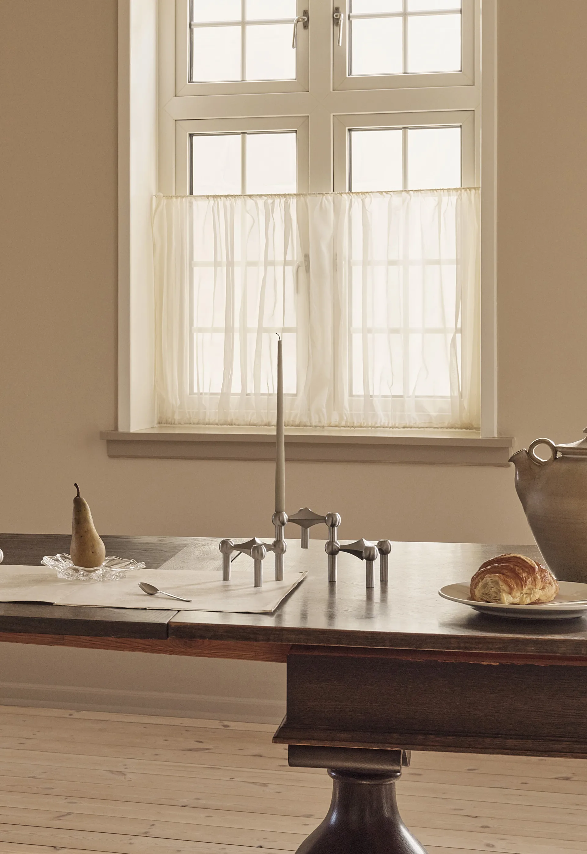 Nagel キャンドル ホルダー, Brushed chrome STOFF | ストフ